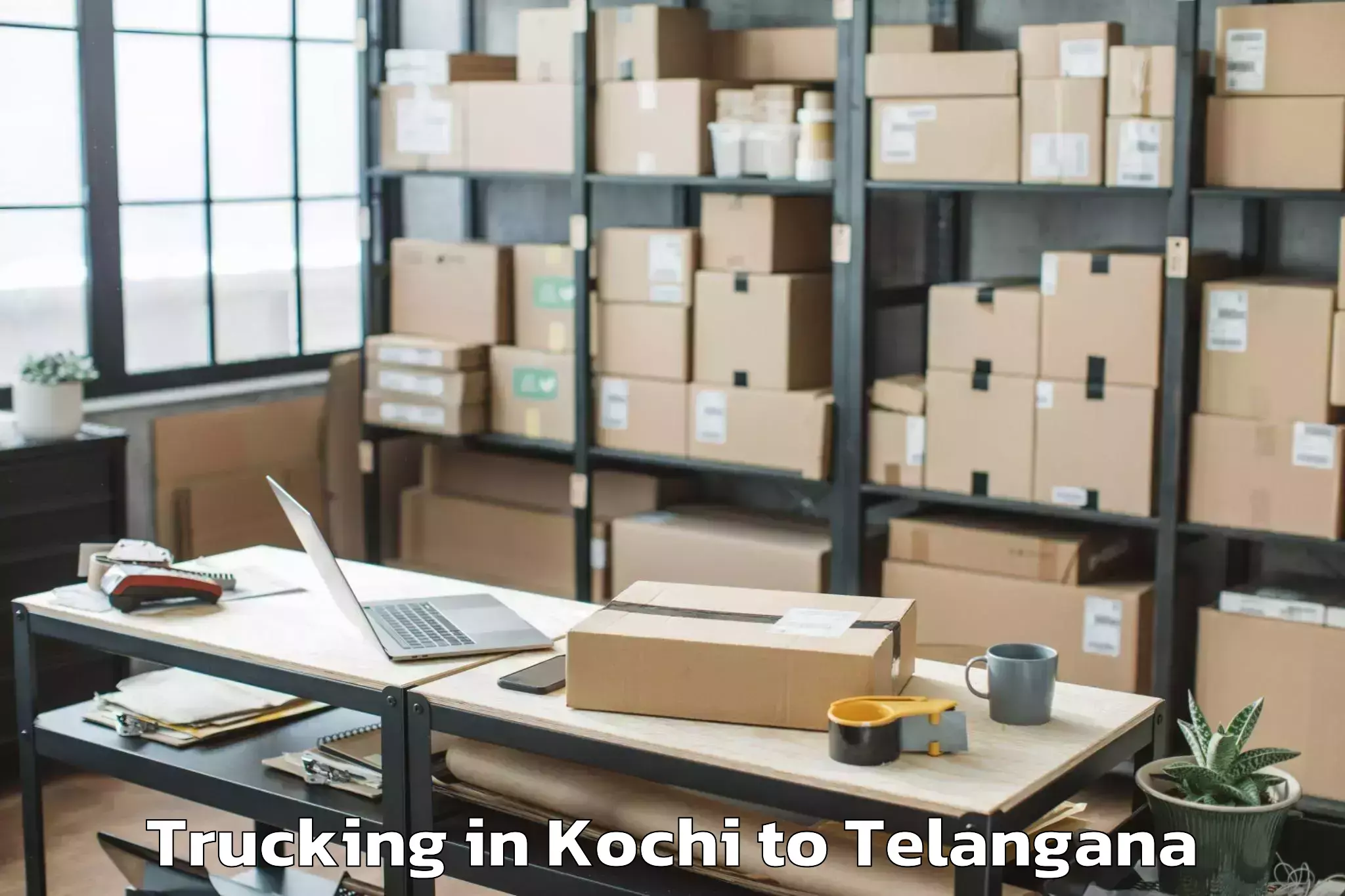 Top Kochi to Koratla Trucking Available